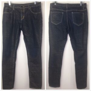 Bongo 11 Gold Sparkle Dark Blue Skinny Stretch Jeans